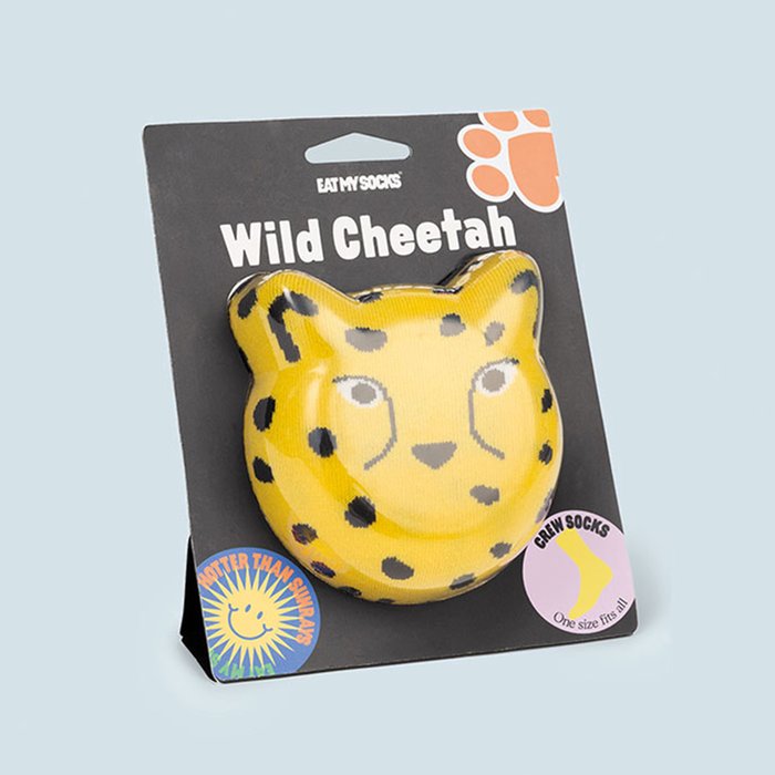 Wild About You Cheetah Adult Novelty Socks