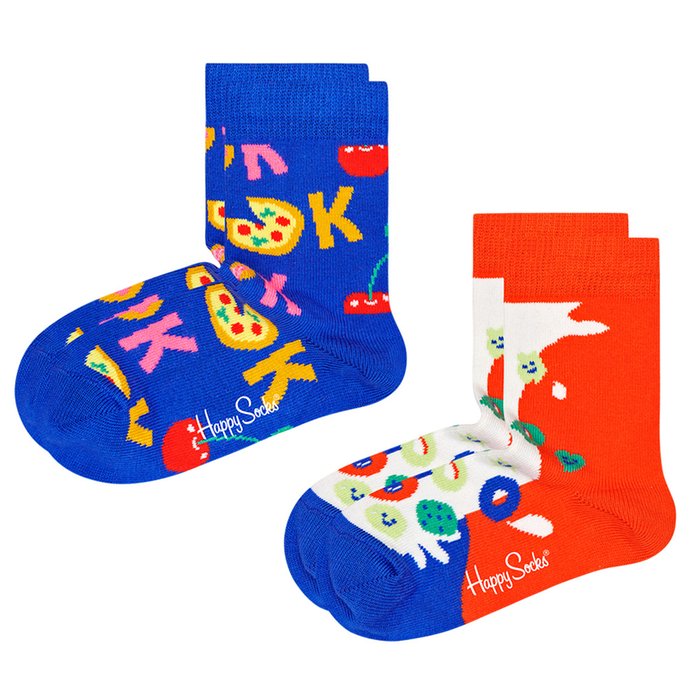 Happy Socks Kids 2pk Cereal Socks Gift Set (4-6 years)