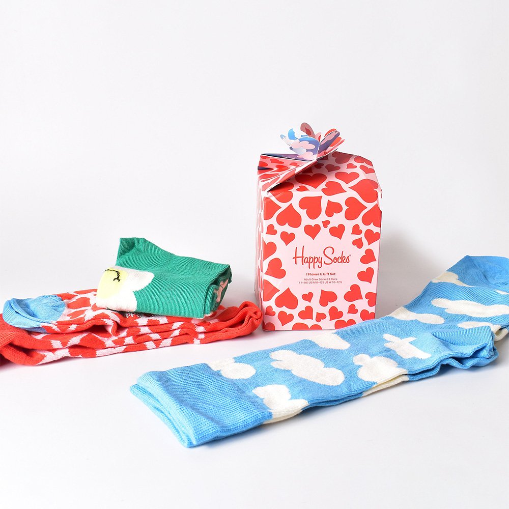 Happy Socks I Flower You 3Pk Socks Gift Set (4-7)