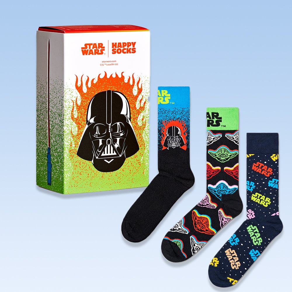 Starwars Happy Socks 3Pk Star Wars (7-11)