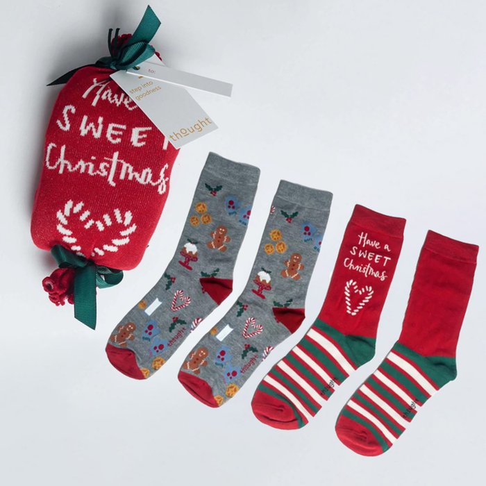 Christmas Cracker Women's 2pk Socks (4-7)