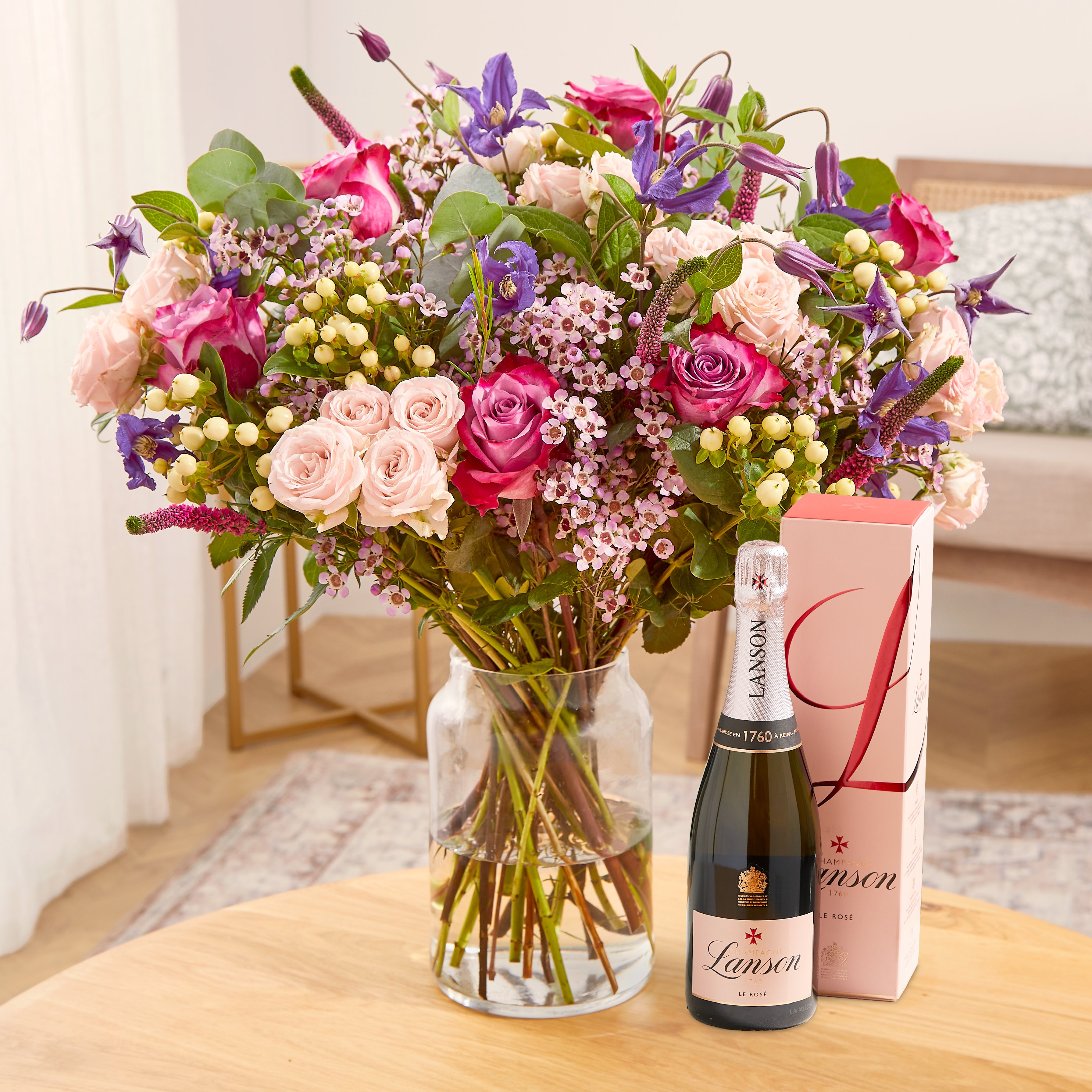 The Unconditional With Lanson Pink Flowers