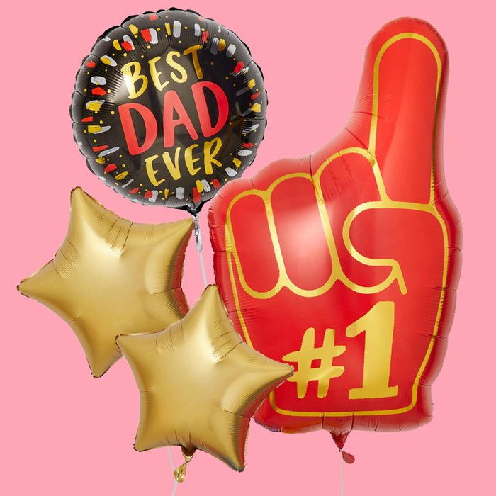 No.1 Dad & Stars Balloon Bundle