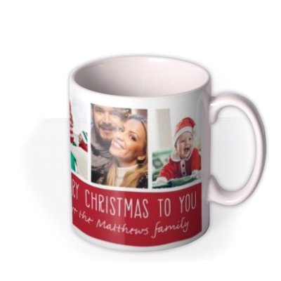 Merry Christmas To You From The Family Photo Upload Mug