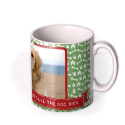 Christmas Dog Photo Upload Mug