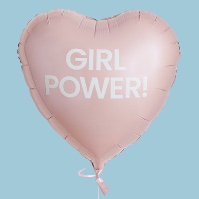 Girl Power Heart Balloon