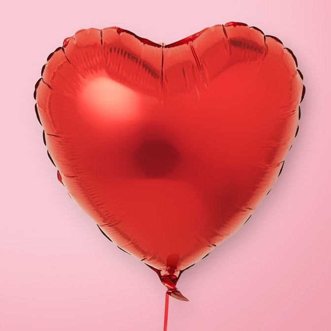 Moonpig Red Heart Balloon