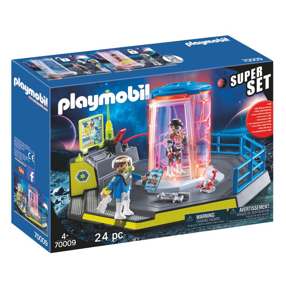 Playmobil Super Set Galaxy Police Rangers Prison Cell With Led Lights (70009) Toys & Games