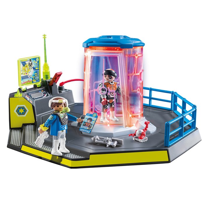 Playmobil Super Set Galaxy Police Rangers Prison Cell with LED Lights