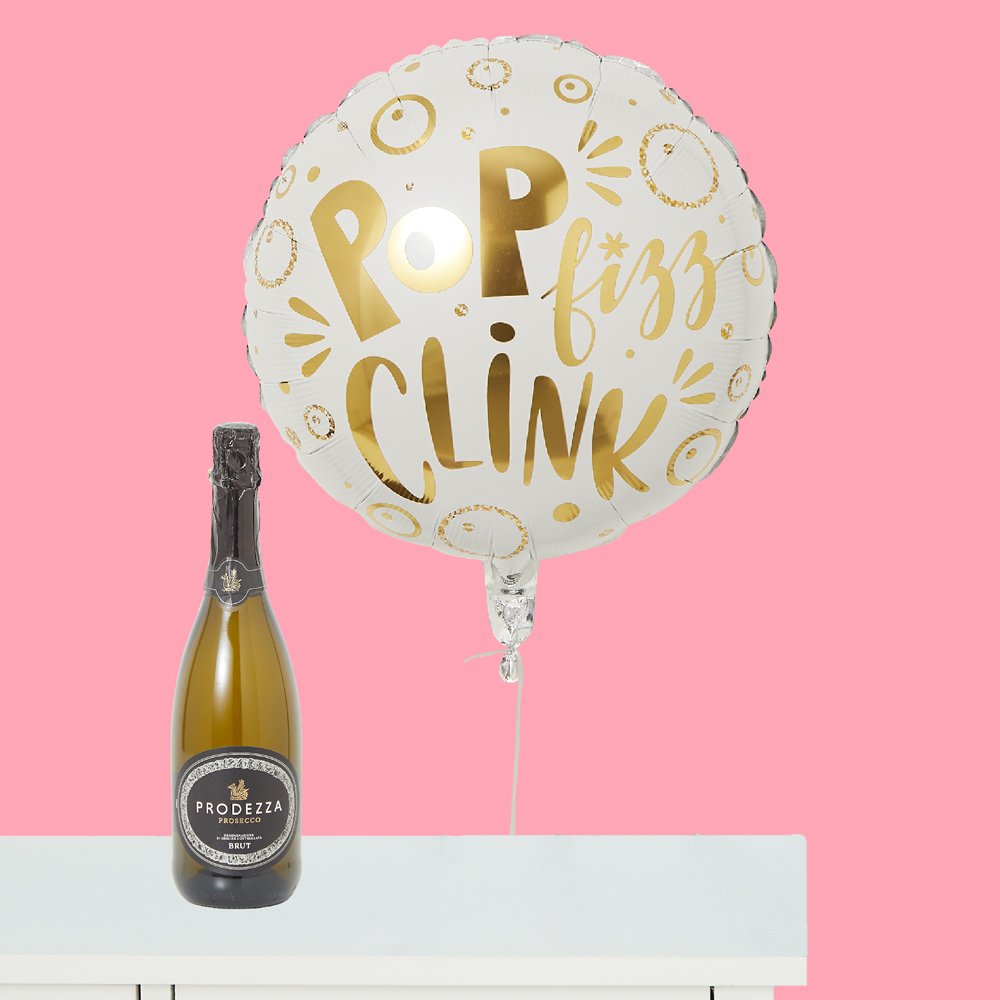 Virgin Wines Pop, Fizz, Clink Balloon & Prodezza Prosecco Brut