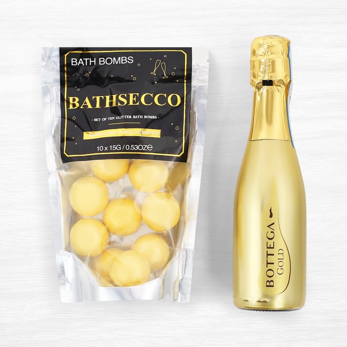 prosecco bath bomb