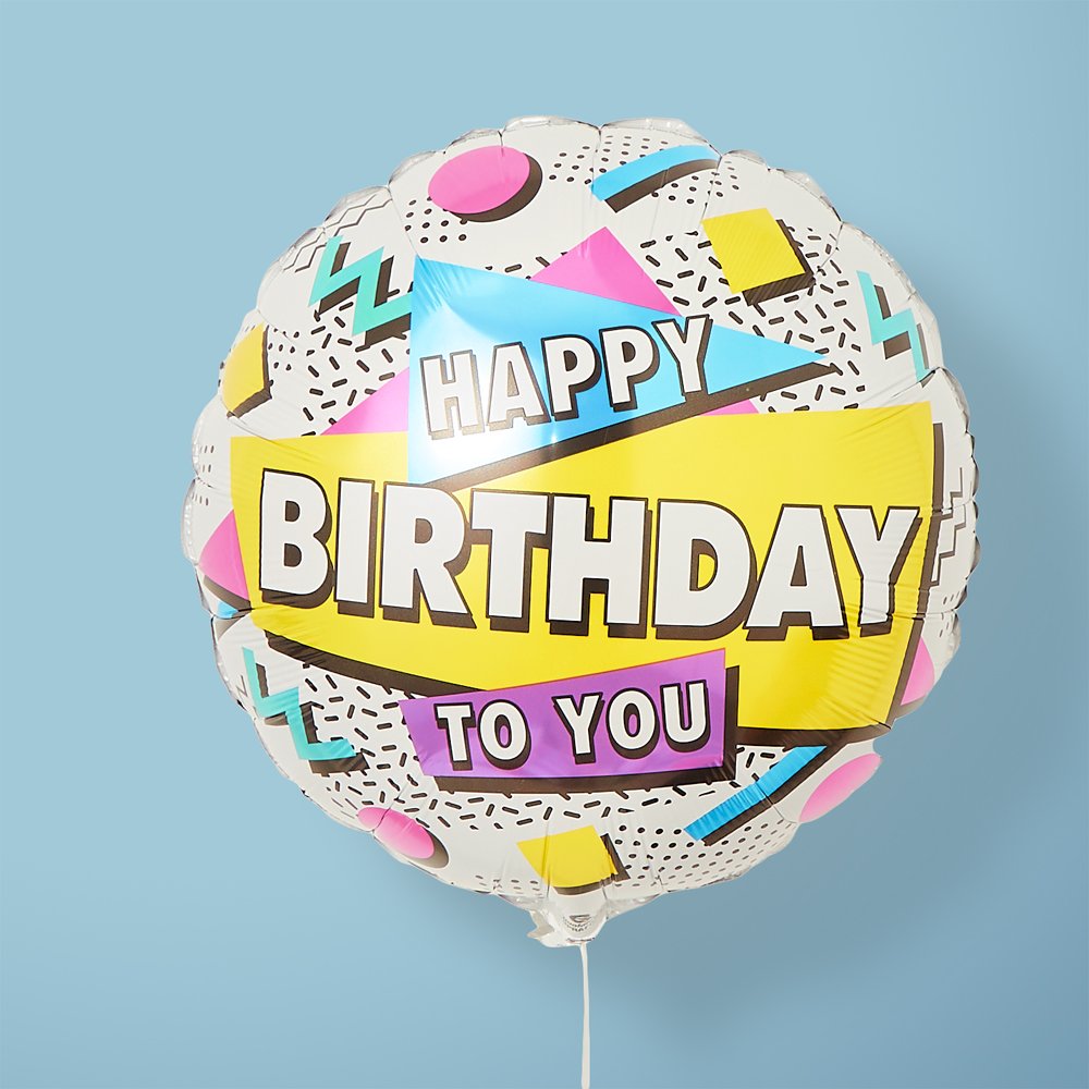 Retro Birthday Balloon