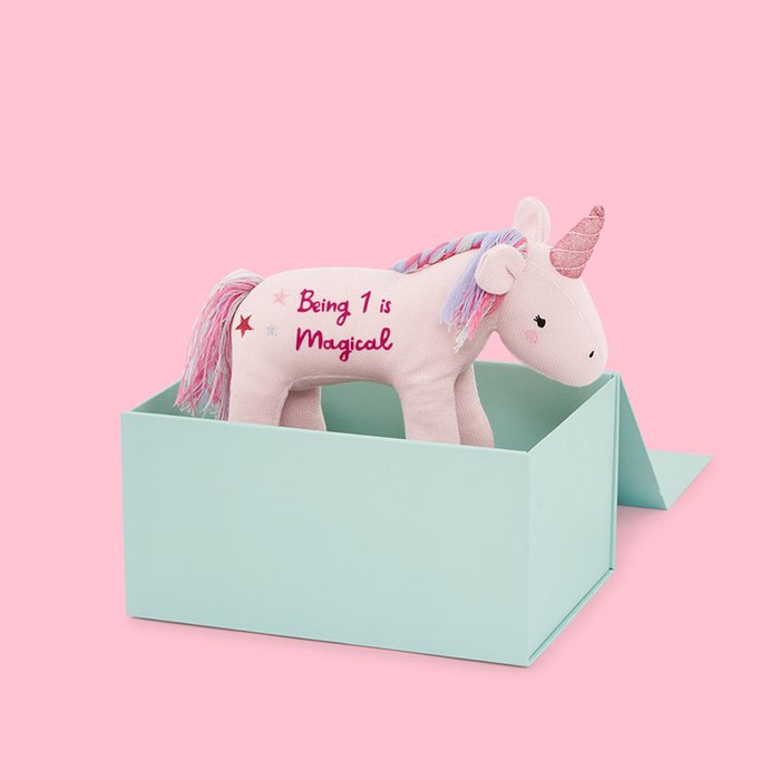 My 1st Years Being 1 Is Magical Unicorn Pink Plush