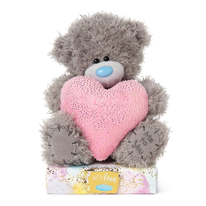 Me To You Pink & Gold Love Heart Tatty Teddy 16cm