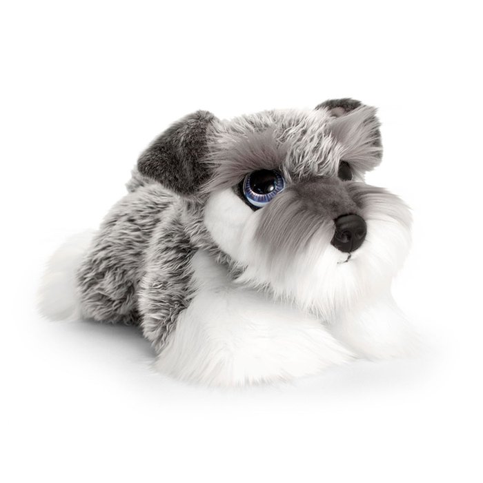 Cute Miniature Schnauzer Puppy Soft Toy 32cm