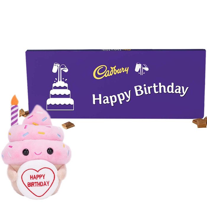 Birthday Cupcake & Cadbury Chocolate Gift Set