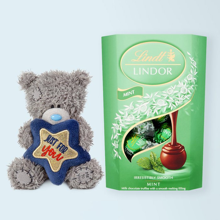 Tatty Just For You Plush & Lindt Lindor Mint Truffles (200g)
