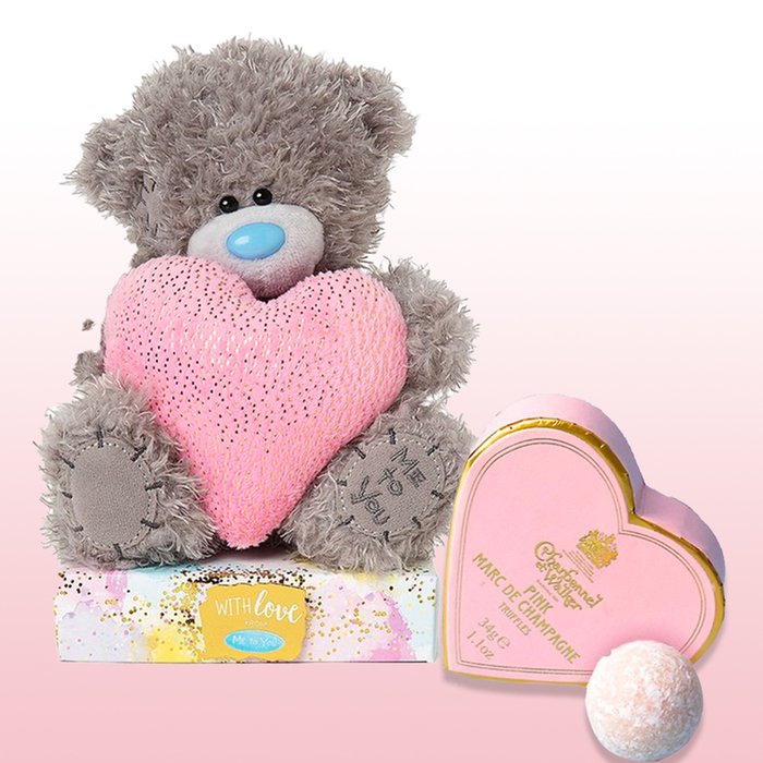 Tatty Teddy Heart Toy & Charbonnel et Walker Truffles