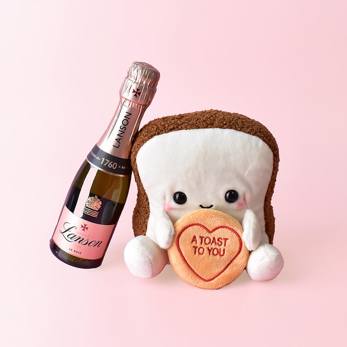Swizzels Love Hearts Toast to You & Lanson Rose 20cl Gift Set