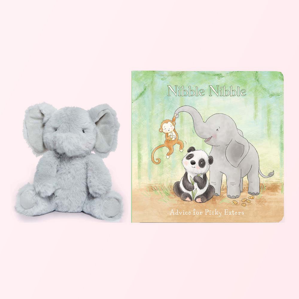 Bunnies By The Bay Sweet Nibble Peanut The Elephant & Nibble Nibble Book Soft Toy