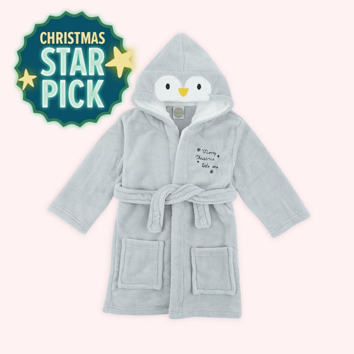 My 1st Years Penguin Christmas Robe Aged 1-2 Years & Gift Box