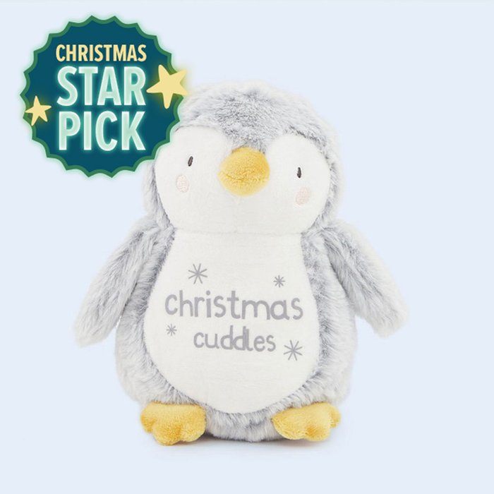 My 1st Years Christmas Cuddles Penguin 23cm Plush & Gift Box