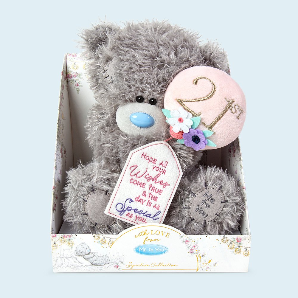 Tatty Teddy 21st Birthday Bear Soft Toy 21Cm