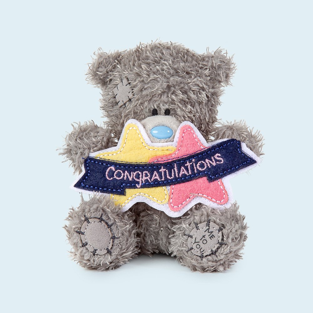 Tatty Teddy Congratulations Bear Soft Toy 11Cm