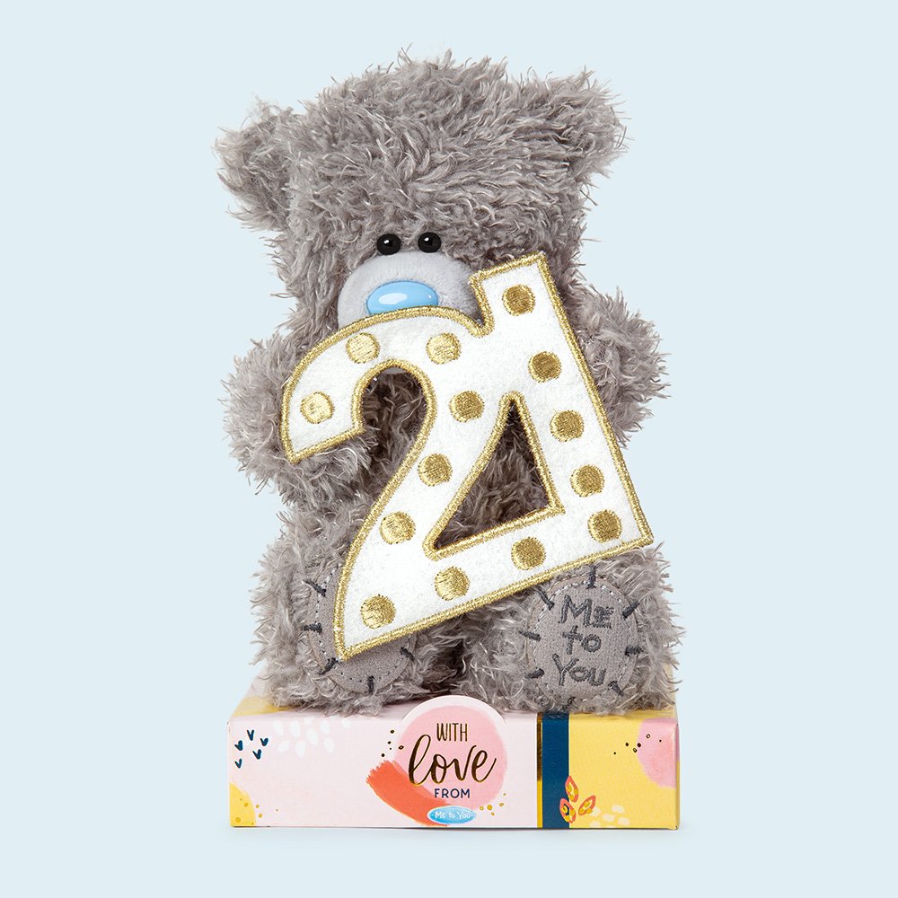 Tatty Teddy 21st Bear Soft Toy 16Cm