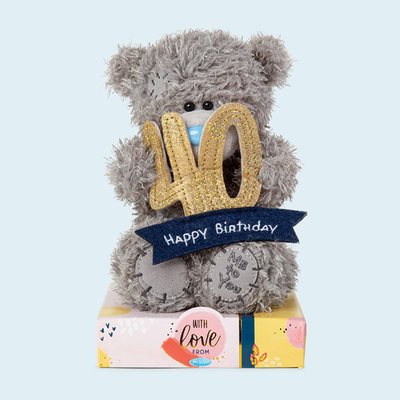 Tatty Teddy 15cm 40th Birthday Bear Soft Toy