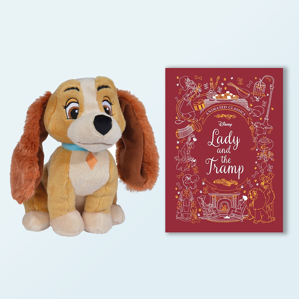 Disney's Lady & The Tramp Book And Plush Gift Set Soft Toy