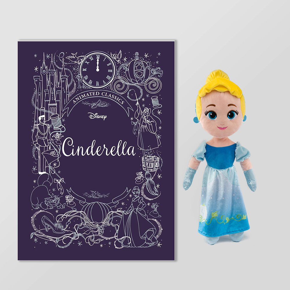 Disney's Cinderella Book And Plush Gift Set Soft Toy