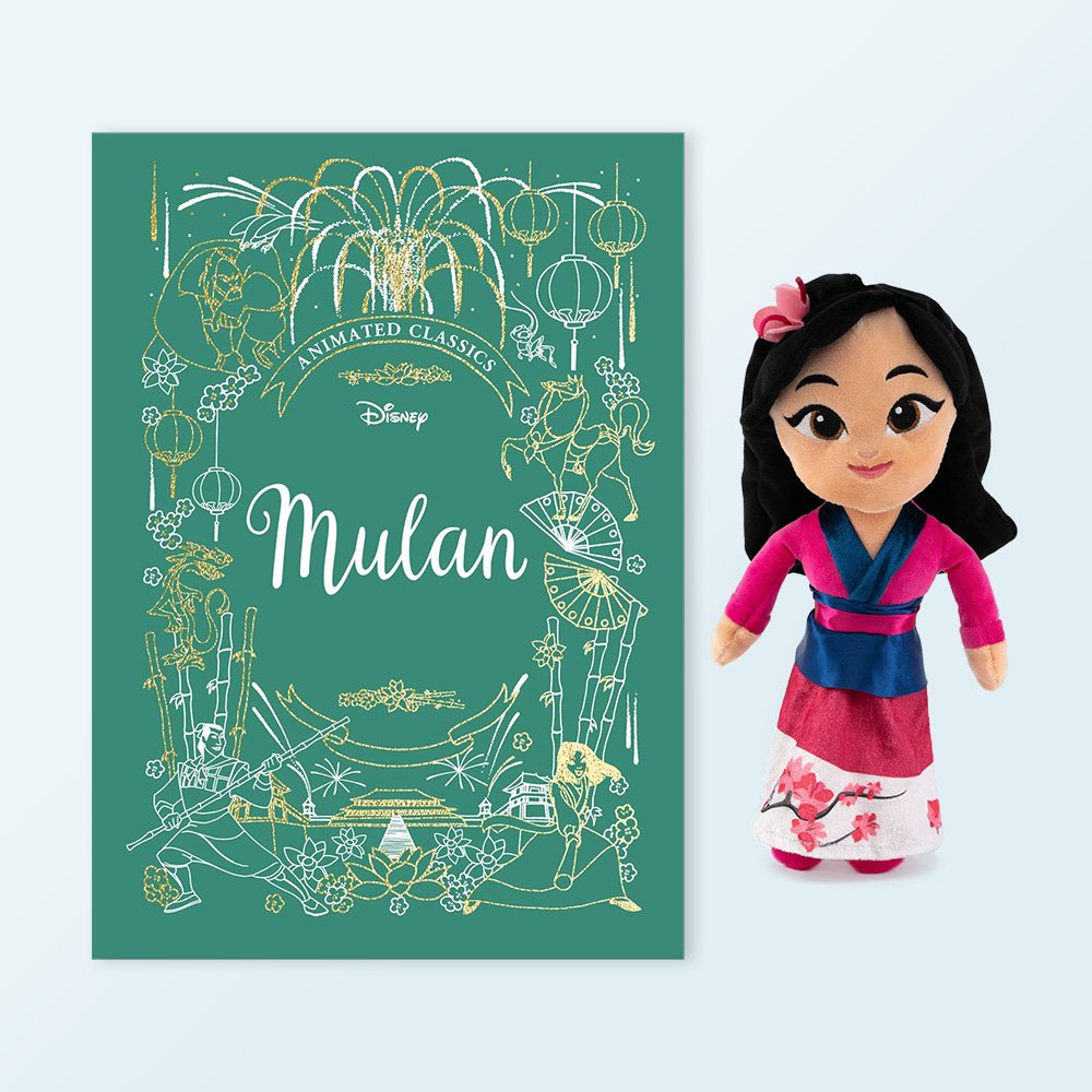 Disney's Mulan Book And Plush Gift Set Soft Toy