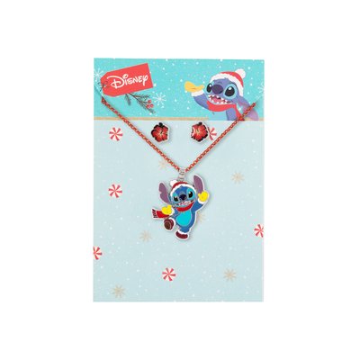 Disney Stitch Earrings & Necklace Gift Set