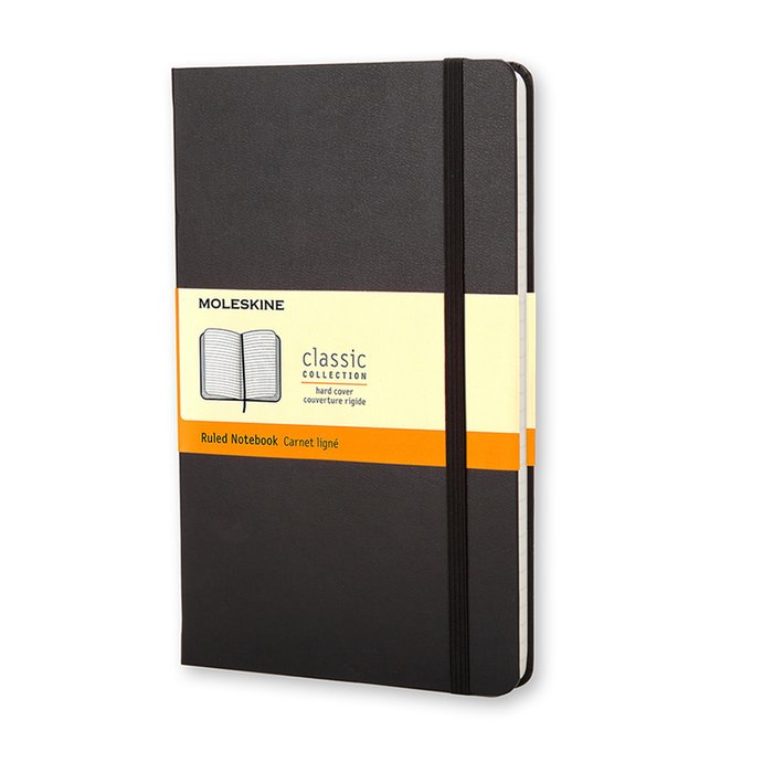 Large Hardcover Moleskine Notebook - Black
