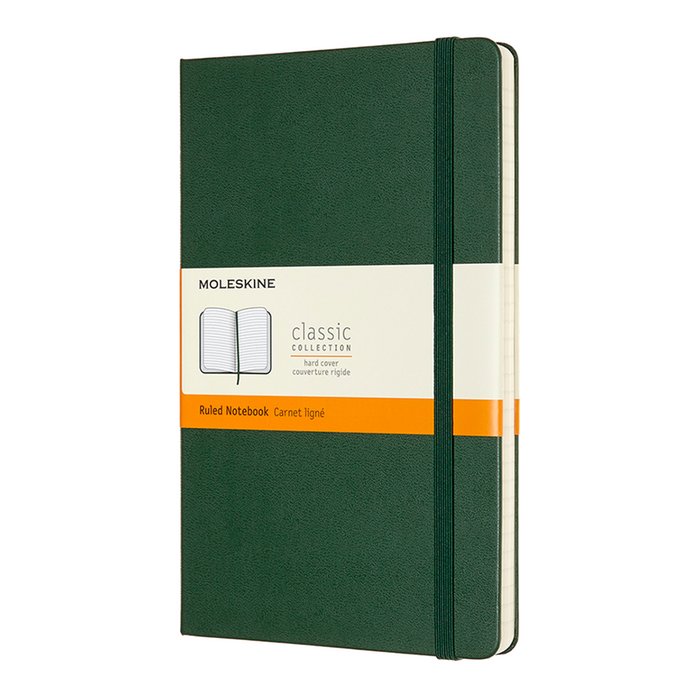 Large Hardcover Moleskine Notebook - Myrtle Green           