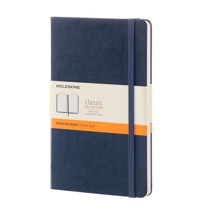 Large Hardcover Moleskine Notebook - Sapphire Blue           
