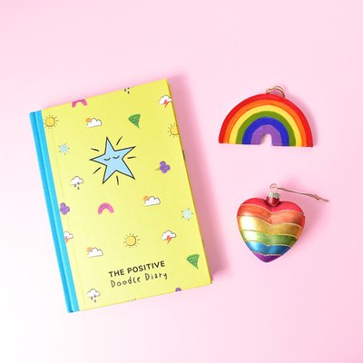 Rainbow Love Room Decs & Positive Planner Doodle Diary