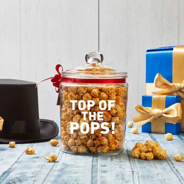 Joe & Seph's Top of the Pops Salted Caramel Popcorn Jar