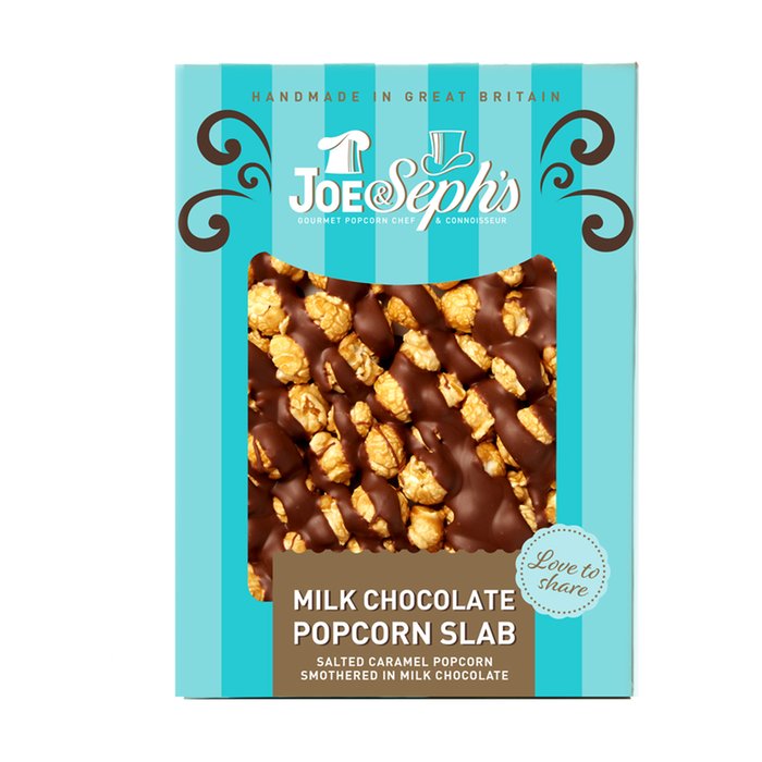 Joe & Seph's Milk Chocolate Popcorn Slab & Gourmet Popcorn Selection