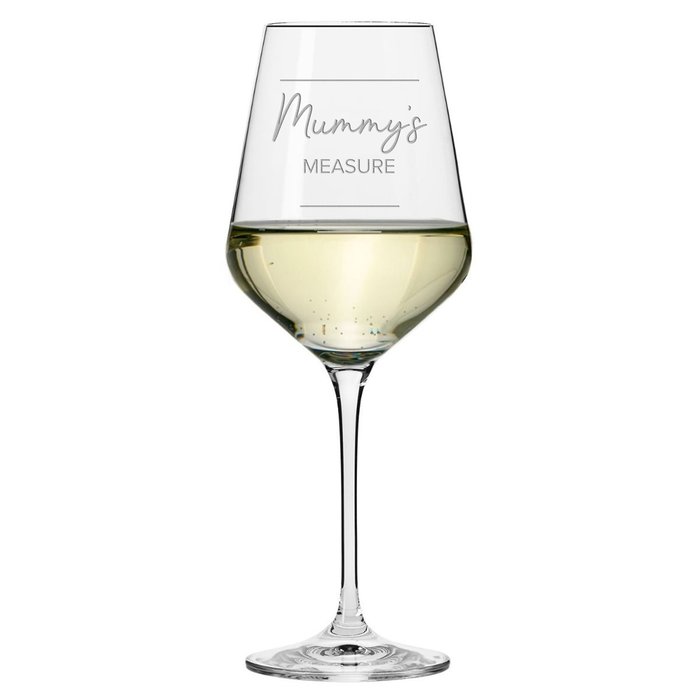 Mummy's Wine Measure Wine Glass