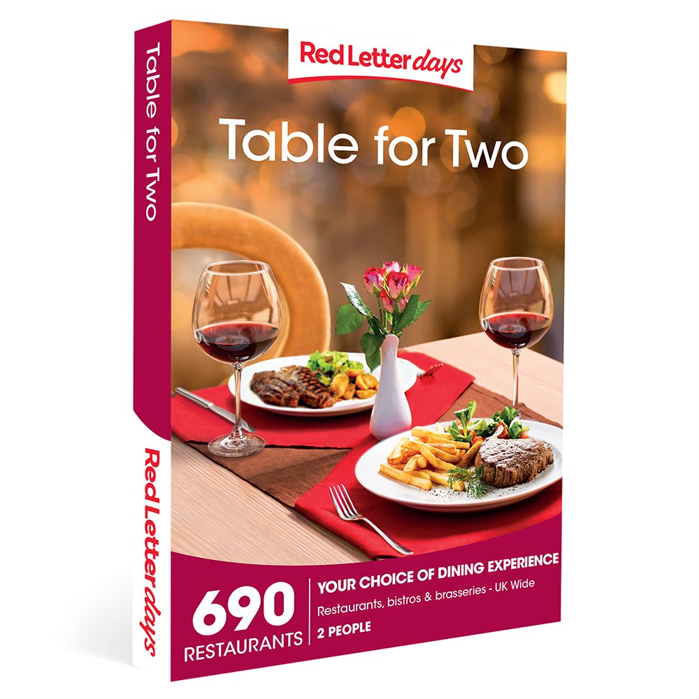 Red Letter Days Table For Two Gift Experience