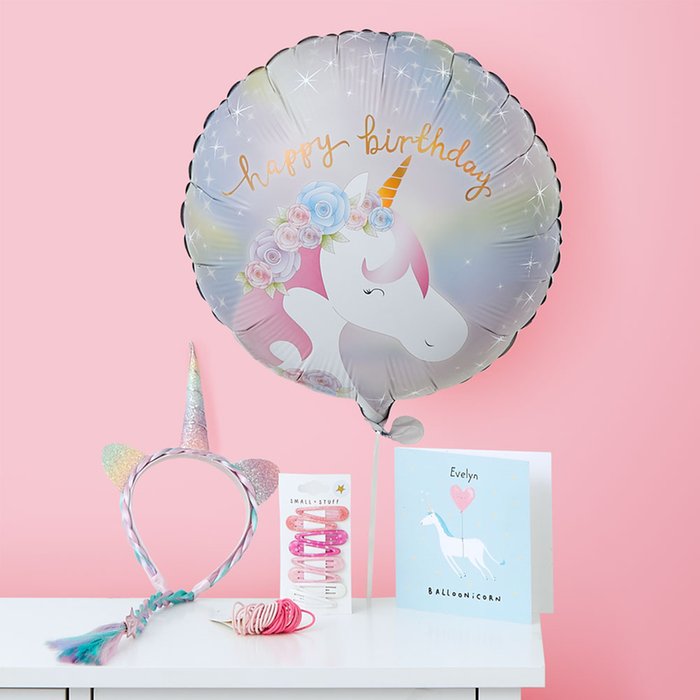 Unicorn Balloon Gift Set