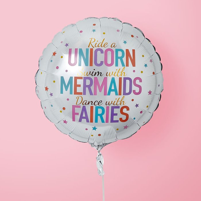 Unicorn Mermaid Fairy Balloon