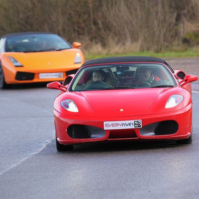 Junior Double Supercar Driving Blast and Free High Speed Passenger Ride