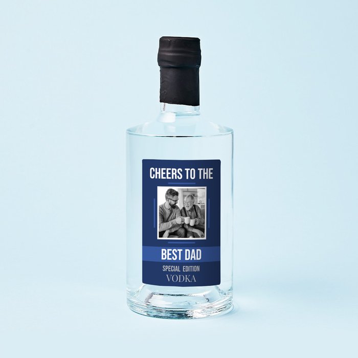Personalised Best Dad Vodka 70cl