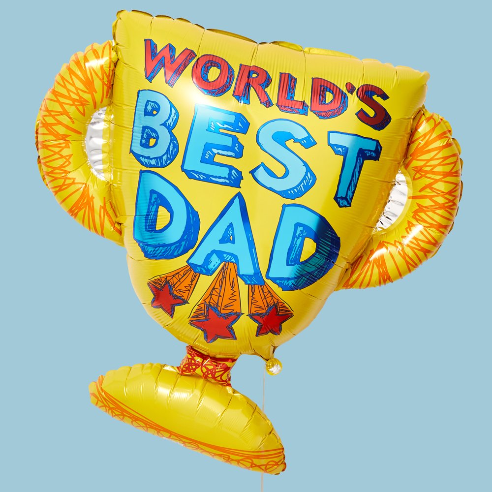 Moonpig Giant World's Best Dad Trophy Balloon