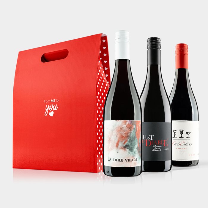 Virgin Wines Ultimate French Red Trio - 3 Bottles (Malbec, Grenache Syrah, Côtes Du Rhône) In Gift Box