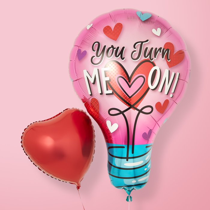 Light Bulb Valentine's Balloon Duo