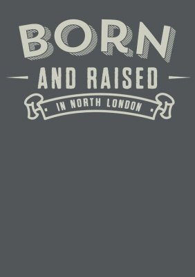 Born & Raised Personalised T-Shirt